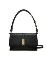 Tommy Hilfiger Torebka AW0AW16893 Czarny. Czarne torebki klasyczne damskie Tommy Hilfiger, ze skóry, bez dodatków. Za 329.99 zł.