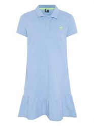 Polo Sylt Sukienka polo w kolorze błękitnym rozmiar: XS. Niebieskie sukienki damskie Polo Sylt, bez wzorów, z bawełny, bez ramiączek. Za 83.22 zł.