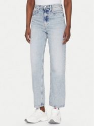 Tommy Jeans Jeansy Layla DW0DW20593 Niebieski Straight Fit. Niebieskie jeansy damskie Tommy Jeans. Za 309.99 zł.