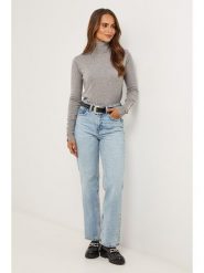 Soft Cashmere Golf w kolorze szarym rozmiar: 38/40. Szare golfy damskie Soft Cashmere, bez wzorów, z kaszmiru, bez ramiączek. Za 108.99 zł.