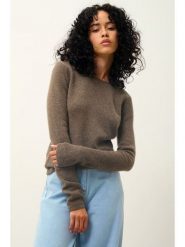 AUTHENTIC CASHMERE Kaszmirowy sweter "Ivy" w kolorze brązowym rozmiar: XXL. Brązowe swetry klasyczne damskie AUTHENTIC CASHMERE, xxl, z kaszmiru, bez kołnierzyka. Za 456.99 zł.