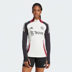 Bluza Manchester United Tiro 24 Training. Białe bluzy damskie Adidas, xl, bez wzorów, z materiału, bez kaptura. W wyprzedaży za 244.30 zł.