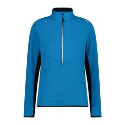 Damska bluza rozpinana do połowy CMP. Niebieskie bluzy damskie CMP, bez wzorów, bez kaptura. Za 323.50 zł.