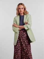 Pieces Marynarka 17090996 Zielony Regular Fit. Zielone marynarki i żakiety damskie Pieces, xs, bez wzorów, z syntetyku. Za 119.99 zł.