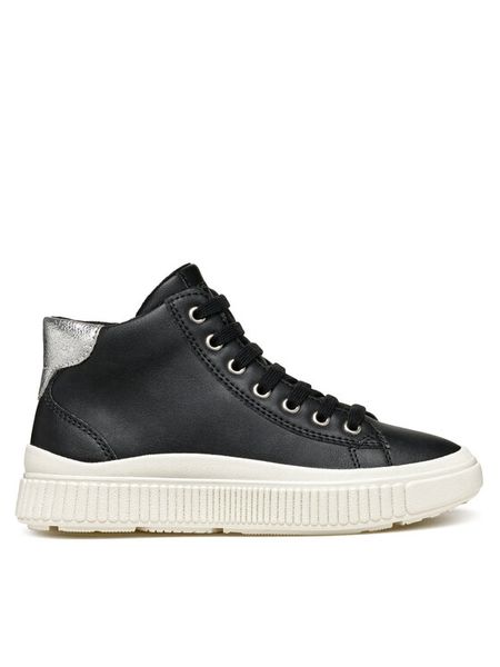 Geox Sneakersy J Laquinny Girl J46M3F 000BC C0039 M Czarny. Czarne buty sportowe dziewczęce Geox, bez wzorów, ze skóry, bez zapięcia. Za 129.99 zł.