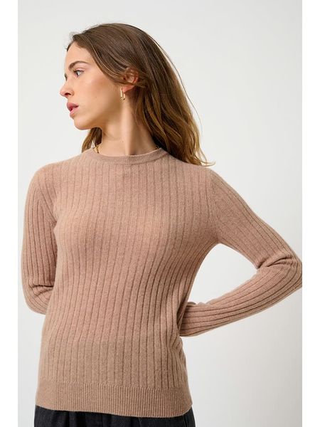 AUTHENTIC CASHMERE Kaszmirowy sweter "Bella" w kolorze karmelowym rozmiar: XXL. Brązowe swetry klasyczne damskie AUTHENTIC CASHMERE, xxl, z kaszmiru, bez kołnierzyka. Za 347.99 zł.