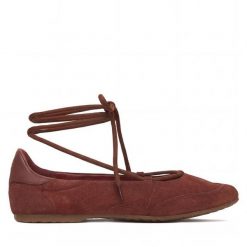 Baleriny Patrizia Pepe. Brązowe balerinki damskie Patrizia Pepe, bez wzorów. Za 919.99 zł.