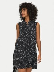 ONLY Sukienka koszulowa Thea 15369020 Czarny Regular Fit. Czarne sukienki damskie Only, bez wzorów, z wiskozy, bez ramiączek. Za 169.99 zł.