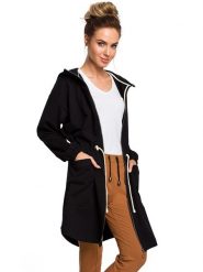 Made of emotion Parka w kolorze czarnym rozmiar: S/M. Czarne parki damskie Made Of Emotion, m, bez kaptura. Za 105.38 zł.