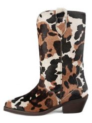 Loft37 Skórzane kowbojki w kolorze brązowo-beżowym rozmiar: 39. Brązowe kozaki damskie loft37, na zimę, bez obcasa, bez zapięcia. Za 904.99 zł.