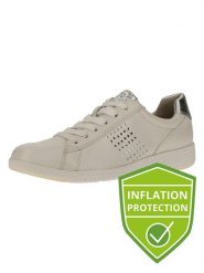 Marco Tozzi Skórzane sneakersy w kolorze srebrno-beżowym rozmiar: 40. Białe obuwie sportowe damskie Marco Tozzi, bez zapięcia. Za 179.45 zł.