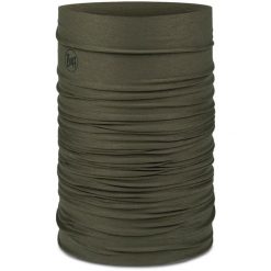 Komin na szyję - Bandana BUFF Coolnet UV® Solid. Brązowe kominy damskie Buff, bez wzorów. Za 89.08 zł.