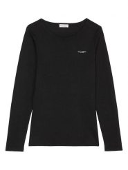 Marc O´Polo Koszulka w kolorze czarnym rozmiar: S. Czarne koszulki damskie s, bez wzorów, z bawełny, bez kołnierzyka, bez ramiączek. Za 107.95 zł.