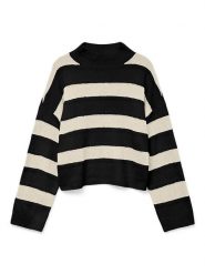 Vero Moda Sweter w kolorze czarnym rozmiar: M. Czarne swetry klasyczne damskie Vero Moda, m, bez kołnierzyka. Za 91.99 zł.