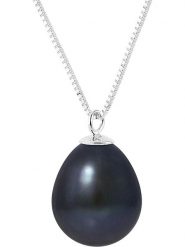 Pearline Srebrny naszyjnik z zawieszką - dł. 42 cm rozmiar: onesize. Czarne naszyjniki damskie Pearline, z perłą, srebrne. Za 195.99 zł.