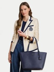 LAUREN RALPH LAUREN Torebka 431795329077 Granatowy. Niebieskie shopper bag Lauren Ralph Lauren, bez wzorów, ze skóry, bez dodatków. Za 671.99 zł.