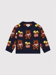 Guess Sweter H1YT01 Z2S40 Granatowy Regular Fit. Niebieskie swetry chłopięce Guess, z bawełny, bez kołnierzyka. Za 119.99 zł.