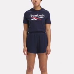Koszulka damska Reebok Gym & Pilates. Bluzki damskie Reebok, s, bez wzorów, z bawełny, bez kołnierzyka, bez ramiączek. Za 139.99 zł.