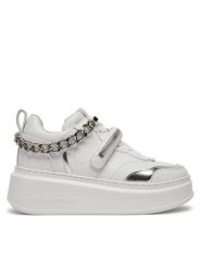 KARL LAGERFELD Sneakersy KL63543 Biały. Białe obuwie sportowe damskie KARL LAGERFELD, ze skóry, bez zapięcia. Za 759.99 zł.