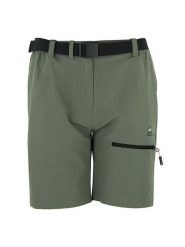 Peak Mountain Szorty funkcyjne "Ajasi" w kolorze khaki rozmiar: L. Brązowe spodenki sportowe damskie Peak Mountain, l, bez wzorów, z materiału, outdoorowe. Za 149.31 zł.