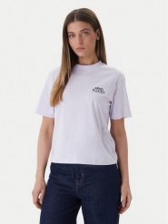 Calvin Klein Jeans T-Shirt LV047F801G Różowy Boxy Fit. Czerwone t-shirty damskie Calvin Klein Jeans, l, bez wzorów, z bawełny, bez kołnierzyka. Za 209.99 zł.