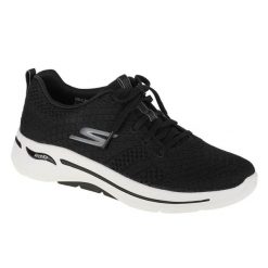 Buty sportowe Sneakersy damskie, Go Walk Arch Fit Unify. Czarne obuwie sportowe casual damskie Skechers, bez zapięcia. Za 179.99 zł.