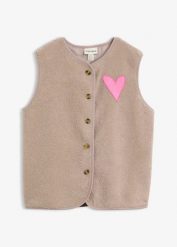 Kamizelka ze sztucznego futerka. Szare kamizelki damskie bonprix, bez wzorów, bez kaptura. Za 139.99 zł.