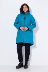 Damskie Kurtka funkcyjna HYPRAR wodoodporna dwukierunkowy zamek błyskawiczny. Zielone kurtki damskie Ulla Popken, plus size, bez wzorów, z materiału, z kapturem. Za 799.99 zł.