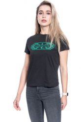 DAMSKI T-SHIRT WRANGLER SS GRAPHIC TEE FADED BLACK W7Z4EVXV6 112132172. Czarne t-shirty damskie Wrangler, xs, bez wzorów, bez kołnierzyka. Za 69.99 zł.