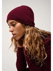 AUTHENTIC CASHMERE Kaszmirowa czapka "Pinier" w kolorze bordowym rozmiar: onesize. Czerwone czapki damskie AUTHENTIC CASHMERE, na lato, bez wzorów, z kaszmiru. Za 192.79 zł.