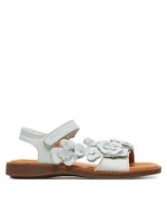 Froddo Sandały Lore Flos G3150272 S Biały. Białe sandały dziewczęce Froddo, ze skóry, bez obcasa, bez zapięcia. Za 219.99 zł.
