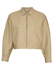 MOSS COPENHAGEN Kurtka przejściowa "Josefine" w kolorze beżowym rozmiar: L/XL. Brązowe kurtki damskie Moss Copenhagen, l, bez wzorów, z bawełny, bez kaptura. Za 162.49 zł.
