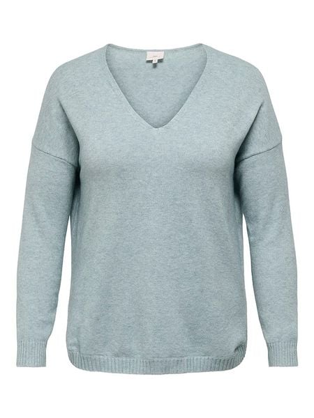 ONLY Sweter w kolorze błękitnym rozmiar: L-50/52. Niebieskie swetry klasyczne damskie Only, l, bez kołnierzyka. Za 91.56 zł.