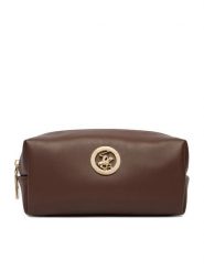 Beverly Hills Polo Club Kosmetyczka CEO-BHPC-W1-012-SS26 Brązowy. Brązowe kosmetyczki damskie Beverly Hills Polo Club, bez wzorów, z materiału. Za 69.99 zł.