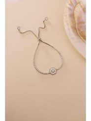 Heliophilia Srebrna bransoletka z cyrkoniami rozmiar: onesize. Szare bransoletki damskie Heliophilia, srebrne. Za 265.40 zł.