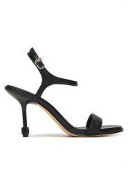 MICHAEL Michael Kors Sandały Ivy High 40S6IVHS2L Czarny. Czarne sandały damskie MICHAEL Michael Kors, bez wzorów, ze skóry, bez obcasa, na szpilce, bez zapięcia. Za 809.99 zł.