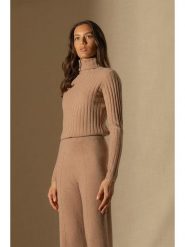 Perfect Cashmere Kaszmirowy golf "Craigton" w kolorze jasnobrązowym rozmiar: M. Brązowe golfy damskie Perfect Cashmere, m, bez wzorów, z kaszmiru, bez ramiączek. Za 276.71 zł.