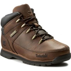 Trapery TIMBERLAND - Euro Sprint A1316 Dark Brown. Brązowe buty zimowe chłopięce Timberland, z gumy. W wyprzedaży za 299.00 zł.