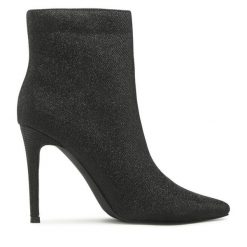 Botki Jenny Fairy. Czarne botki damskie Jenny Fairy, bez obcasa, na szpilce, bez zapięcia. Za 119.99 zł.