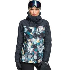 Kurtka narciarska damska Roxy Jetty 3in1. Czarne kurtki sportowe damskie Roxy, na zimę, bez wzorów, z poliesteru, bez kaptura. W wyprzedaży za 614.00 zł.
