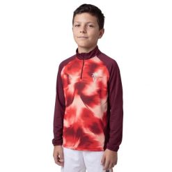 Ęca bluza piłkarska ze stójką Siroko RSG Prematch Halfzip Player K. Czerwone bluzy damskie SIROKO, bez wzorów, z materiału, bez kaptura. Za 260.00 zł.