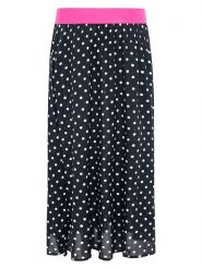 Zwillingsherz Spódnica "Dots Allover" w kolorze czarnym rozmiar: S/M. Czarne spódnice damskie Zwillingsherz, na co dzień, m, bez wzorów, z wiskozy, maxi. Za 113.90 zł.