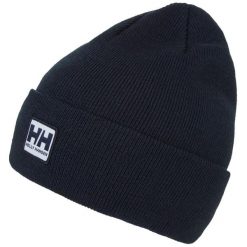 Czapka Helly Hansen urban cuff. Niebieskie czapki damskie Helly Hansen, bez wzorów, z materiału. Za 226.50 zł.