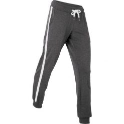 Spodnie sportowe, długie, Level 1 bonprix czarno-biały melanż. Czarne spodnie dresowe damskie bonprix, melanż, z dresówki. Za 74.99 zł.
