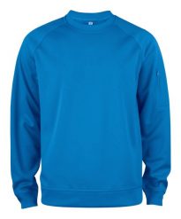 Clique Basic Active Bluza z okrągłym dekoltem z poliestru – royal blue. Niebieskie bluzy damskie CLIQUE, xl, bez wzorów, bez kaptura. Za 162.59 zł.