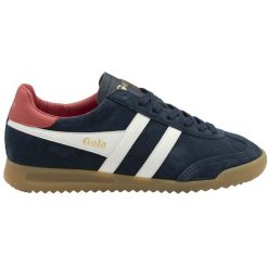 Sneakersy damscy Gola Torpedo Trainer. Białe obuwie sportowe damskie Gola, z zamszu, bez zapięcia. W wyprzedaży za 374.50 zł.