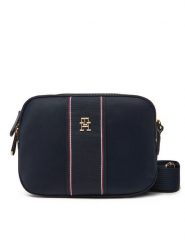 Tommy Hilfiger Torebka Poppy Camera Bag Corp AW0AW17230 Granatowy. Niebieskie listonoszki damskie Tommy Hilfiger, bez wzorów, ze skóry, bez dodatków. Za 239.99 zł.