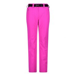 Spodnie damskie CMP. Czerwone spodnie materiałowe damskie CMP, bez wzorów. W wyprzedaży za 701.70 zł.