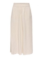 ONLY Spódnica maxi Tizana 15372613 Beżowy Regular Fit. Brązowe spódnice damskie Only, l, bez wzorów, z bawełny, maxi. Za 139.99 zł.