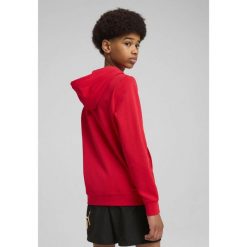 Młodzieżowa bluza z kapturem ESS z logo No. 1 PUMA For All Time Red. Czerwona bluzy damskie Puma, m, bez wzorów, z dżerseju, z kapturem. W wyprzedaży za 149.00 zł.